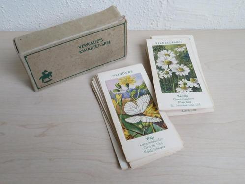 Verkade's kwartetspel (natuur, 1935), Verzamelen, Speelkaarten, Jokers en Kwartetten, Gebruikt, Kwartet(ten), Ophalen of Verzenden