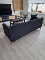 LINANAS 3 zitsbank, Vissle donkergrijs, Huis en Inrichting, Banken | Sofa's en Chaises Longues, Ophalen, Hout, 150 tot 200 cm