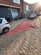 Traditioneel rood kluiver zeil. Zeer zwaar doek., Watersport en Boten, Ophalen, Gebruikt, Minder dan 15 m²