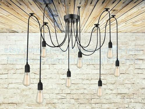Vintage Spider Hanglamp, Huis en Inrichting, Lampen | Hanglampen, Gebruikt, 75 cm of meer, Ophalen of Verzenden