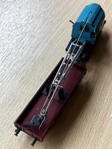 Märklin Blauwe Kraan + Lage Bakwagen beschikbaar voor biedingen