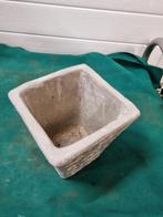 bloempot grijs met bloemen geschilderd, Ophalen of Verzenden, 'T Olde Gre-j, Info@toldegrej.nl, Endepoelstraat 20f Didam