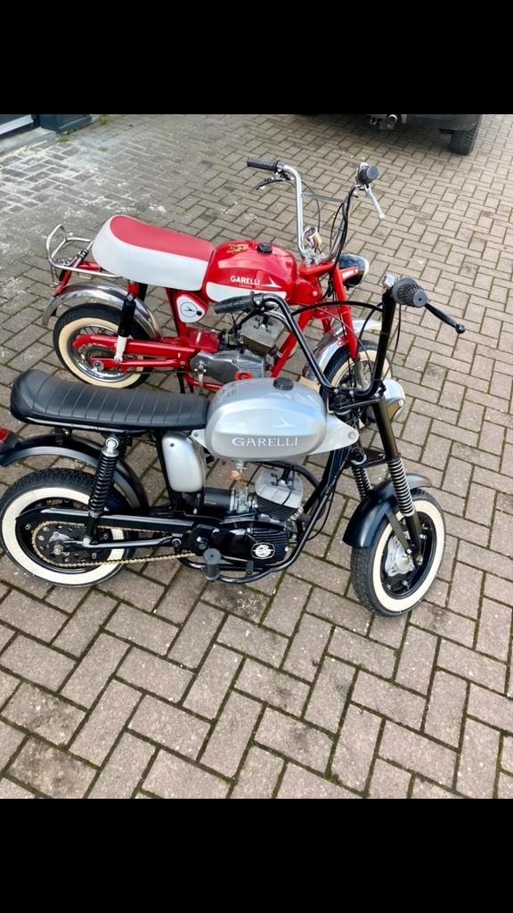 2x Garelli Mokick Mini 1974 - Nieuwstaat!, Fietsen en Brommers, Brommers | Oldtimers, Overige merken, Maximaal 45 km/u, Ophalen