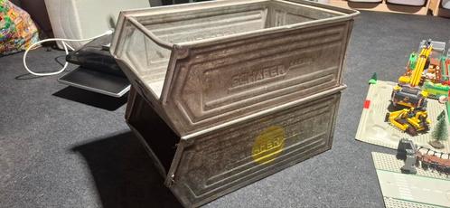 Vintage Schafer Kasten Stapelbakken - Industrieel, Doe-het-zelf en Verbouw, Kratten en Dozen, Gebruikt, Bak of Kist, Minder dan 50 cm