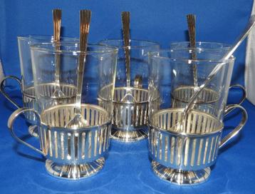 Verzilverd Servies D,E Compleet 23delig MOOI VOOR KERSTTAFEL beschikbaar voor biedingen