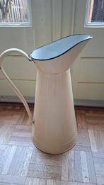 Emaille lampetkan, creme kleurig, Brocante, Ophalen of Verzenden