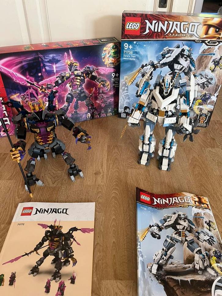 Lego ninjago mechs 71772 & 71738  let op zonder minifigs !!, Kinderen en Baby's, Speelgoed | Duplo en Lego, Zo goed als nieuw