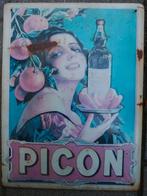 Picon reclame bord uit 1910, Ophalen of Verzenden, Gebruikt, Reclamebord