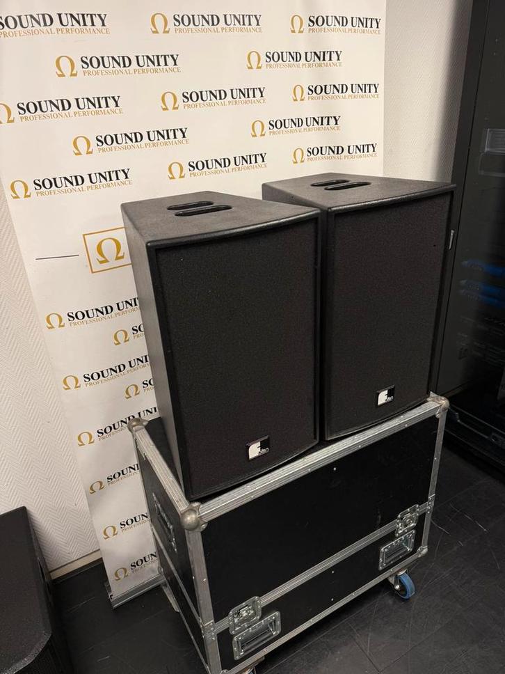 Fohhn FH3c passieve PA speakers, Audio, Tv en Foto, Luidsprekers, Zo goed als nieuw, Front, Rear of Stereo speakers, 120 watt of meer