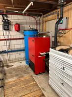 Biodom pellet cv installatie met zonnecollectoren, Huis en Inrichting, Kachels, Ophalen of Verzenden, Zo goed als nieuw, Hout