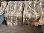 Leuke retro gordijnen geblokt, ongeveer 190 breed x 155 h, Huis en Inrichting, Stoffering | Gordijnen en Lamellen, Retro, vintage