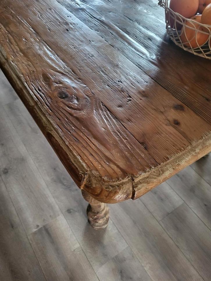 Oude boerentafel, Huis en Inrichting, Tafels | Eettafels, Gebruikt, 50 tot 100 cm, 200 cm of meer, Rechthoekig, Ophalen