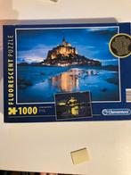 Clementoni Puzzel Mont Saint Michel - Lichtgevend!, Ophalen of Verzenden, 500 t/m 1500 stukjes, Zo goed als nieuw, Legpuzzel