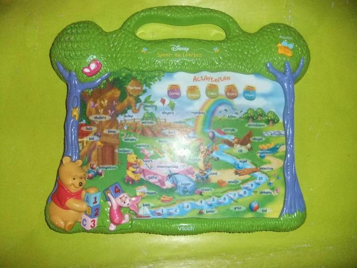 VTECH WINNIE DE POEH SPEEL EN LEERBOS OPBRENGST VOEDSELBANK!, Kinderen en Baby's, Speelgoed | Vtech, Gebruikt, 4 tot 6 jaar, Ophalen