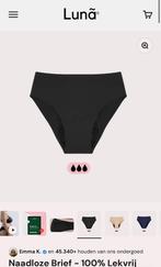 2x Luna menstruatie ondergoed, Kleding | Dames, Ondergoed en Lingerie, Luna, Ophalen of Verzenden, Zwart, Slip