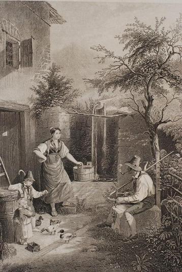 Tiroler boeren, de rust van de maaier (1849) beschikbaar voor biedingen