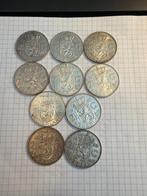 Rijksdaalders Juliana div jaren zilver 10 stuks, Postzegels en Munten, Munten | Nederland, Koningin Juliana, Zilver, Ophalen of Verzenden