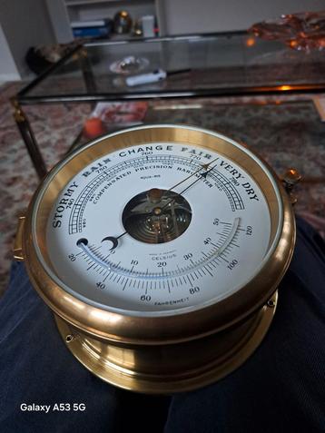 Scheepsbarometer Thermometer 18cm  beschikbaar voor biedingen