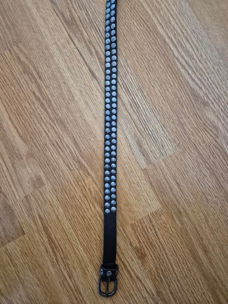Zwarte smalle studriem, 100 cm of meer, Zwart, Tailleriem, Ophalen of Verzenden