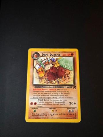 Dark Dugtrio 23/82 Pokemon Team Rocket rare beschikbaar voor biedingen