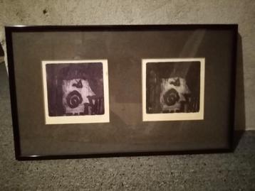 Te koop ets van Peter Lammers in zwarte lijst. beschikbaar voor biedingen