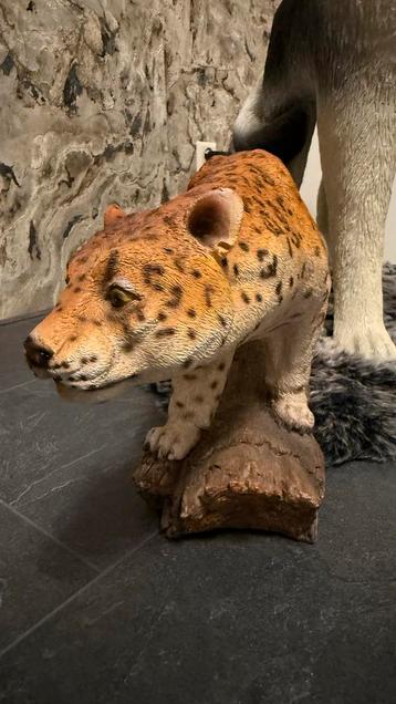 Kunststof Wolf - Tuinbeeld 28x66cm beschikbaar voor biedingen