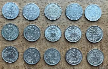 serie 10 cent Wilhelmina Opgestoken haar beschikbaar voor biedingen