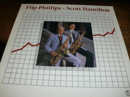 Flip Phillips & Scott Hamilton ‎A Sound Investment LP 1987, Cd's en Dvd's, Vinyl | Jazz en Blues, Zo goed als nieuw, Jazz, 1980 tot heden