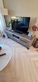 Haco Wonen TV Meubel Rough Eiken - 164cm, Ophalen, Industrie, 150 tot 200 cm, Eikenhout