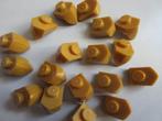 nr. 8105, 20 goudkleurige plaatjes 1x1 met tand, Ophalen, Zo goed als nieuw, Complete set, Lego