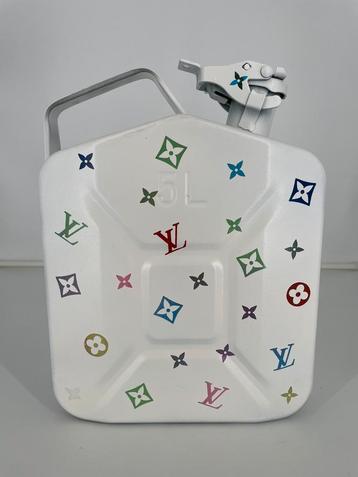 Louis vuitton jerrycan kunstitem met certificaat beschikbaar voor biedingen