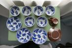 Batavia Brown of Capucijnerstijl kop en schotel 7 stuks, Antiek en Kunst, Antiek | Porselein, Ophalen of Verzenden