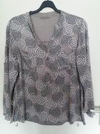 Een grijze blouse met lange mouwen (kiel model)., Kleding | Dames, Grijs, ?, Maat 42/44 (L), Ophalen of Verzenden