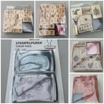 Nieuwe Stempelsets - Alfabet & Kerst, Verzenden, Nieuw, Houten stempel