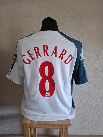 Liverpool uitshirt Steven Gerrard #8 – maat XL beschikbaar voor biedingen