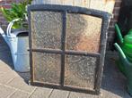 Brocante asymmetrisch gietijzeren stalraampje, Doe-het-zelf en Verbouw, Glas en Ramen, Ophalen, Minder dan 80 cm, Minder dan 80 cm