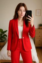 Rode colbert Zara, inclusief broek, maat S, Ophalen of Verzenden, Zo goed als nieuw, Rood