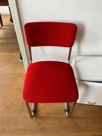 2 Buisframe stoelen mid century, Huis en Inrichting, Stoelen, Twee, Gebruikt, Stof, Ophalen