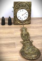 comtoise klok antiek koper groot model compleet met wat werk, Antiek en Kunst, Ophalen