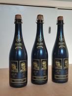 Lege Alfa bierflessen en doos 150 jaar, Ophalen of Verzenden, Gebruikt, Flesje(s), Overige merken