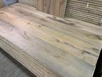 Gezandstraald eiken planken 15x260mm, gerookt en wit geolied, Parket, 75 m² of meer, Wit, Nieuw