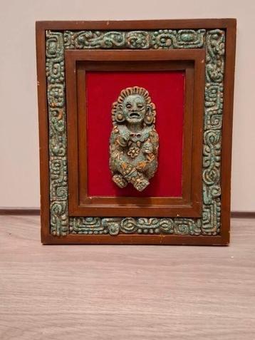 Vintage zarebski maya azteek kunstwerk beschikbaar voor biedingen