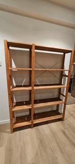 Houten Stellingkast met Vakken, Huis en Inrichting, Ophalen, Met plank(en), Gebruikt, 100 tot 150 cm