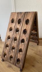 Vintage houten wijnrek / Champagne rek, 30 flessen, Huis en Inrichting, Ophalen of Verzenden, Zo goed als nieuw, 25 flessen of meer