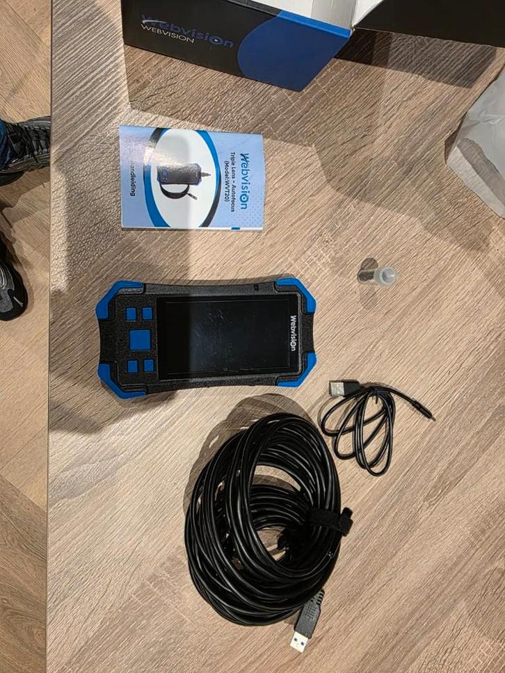 Webvision Endoscoop Camera met 5MP Autofocus - IP68, Doe-het-zelf en Verbouw, Meetapparatuur, Zo goed als nieuw, Temperatuur, Ophalen of Verzenden