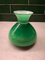 Vintage Smaragd Groene glazen Lampenkapjes per stuk!, Ophalen of Verzenden