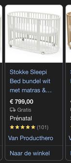 Stokke sleepy bed met matras, 85 tot 100 cm, Ophalen of Verzenden, Zo goed als nieuw, Matras