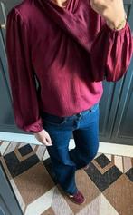 Bordeaux rode blouse, overslag gedraaide top van freebird, Maat 42/44 (L), Nieuw, Ophalen of Verzenden, Freebird