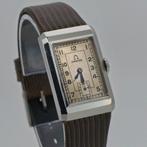 Omega Tank T17 Art Deco Horloge 1939, Staal, Met bandje, Polshorloge, 1930 tot 1960
