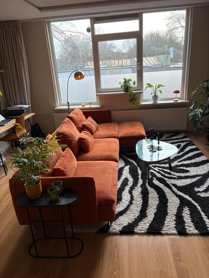 IKEA Söderhamn corduroy/ribstof terra 5 zits chaise longue, Huis en Inrichting, Banken | Sofa's en Chaises Longues, Zo goed als nieuw